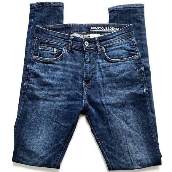 h&m mens slim low waist jeans
